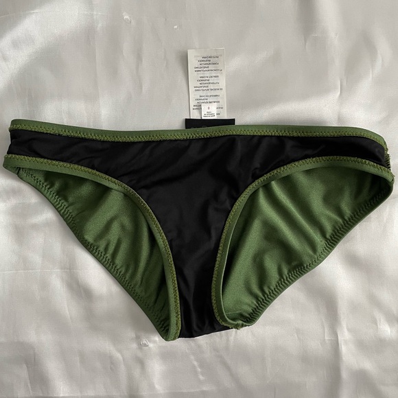I⭐nsight Womens Size Medium Green Shiny Metallic Bikini Bottom - Picture 10 of 12